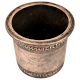 Brass Copper Holy Water  Pot With Engraved Border on Rim And Bottom