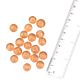 Peach Glass Beads Round Spacer Loose Beads DIY Jewelry Accessories (12 in Pack)