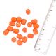 Handmade Orange Barrel Shaped Jewelry Making  Wholesale Glass Loose Beads (12 in Pack)