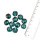 Ocean Blue Round Faceted Ball Shaped Jewelry Making Loose Glass Beads (12 in Pack)