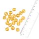 Rondelle Light Yellow faceted Glass Beads Loose Spacer Round Beads Jewelry Making (12 in Pack)