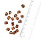 Brown Triangle Transparent Loose Glass Seed Beads For Making Jewelry (12 in Pack)