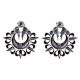 92.5 Sterling Silver Peacock Shaped Chandbalis Earrings Online