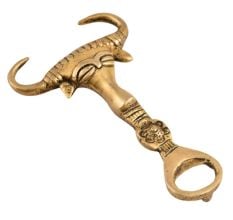 Ox Face Brass Bottle Opener