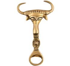 Ox Face Brass Bottle Opener