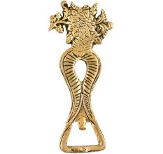 Floral Brass Bottle Opener Handmade Tribal Design