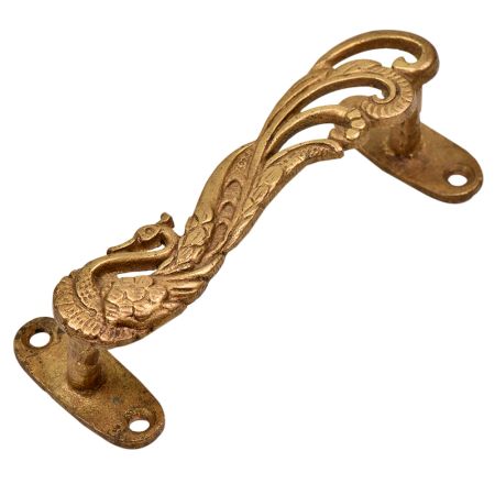 Brass Handcrafted Indian Peacock Door Handles