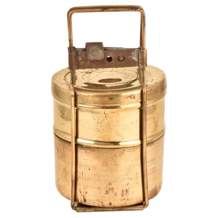 Solid Brass Two Tiered Tiffin BoxÂ Kitchen Collection