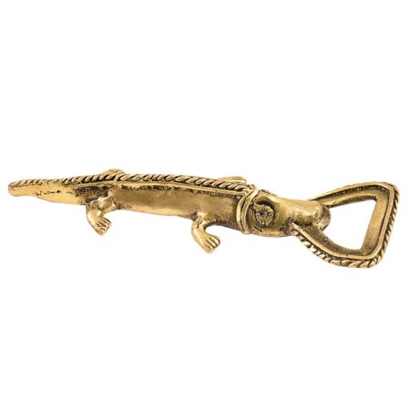 Crocodile Design Brass Bottle Opener