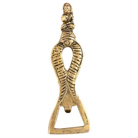 Brass Bottle Opener With Tribal Goddess On Top