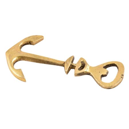 Brass Ship Anchor Bottle Opener Nautical Design