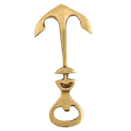 Brass Ship Anchor Bottle Opener Nautical Design