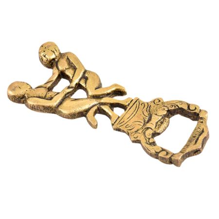 Brass Bottle Opener With Two Dancing Girls Statue