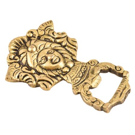 Brass Bottle Opener Tribal Head Shaped Soda Beer Bottle Opener