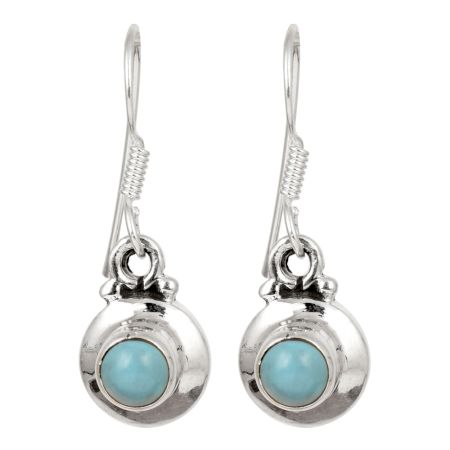 92.5 Sterling Silver Earrings Turquoise Fashion Stud Earring drops