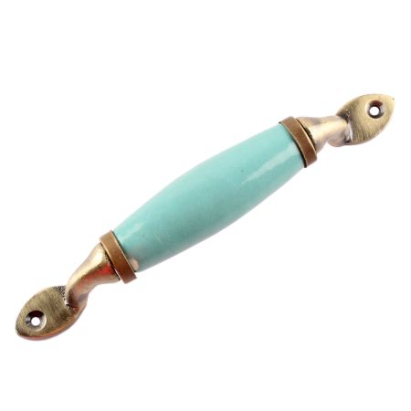 Sea Green Small Ceramic Antique Door Handles