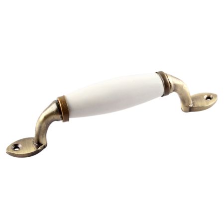 White Small Ceramic Antique Door Handles