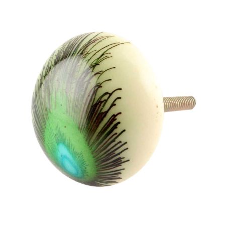 Peacock Feather Knob