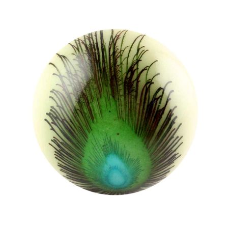 Peacock Feather Knob