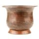 Traditional Simple Engravings Brass Water Vessel With A wide Mouth