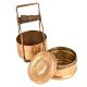 Solid Brass Two Tiered Tiffin BoxÂ With Lock System