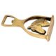 Brass Bottle Opener Horse Saddle Stirrup Horse Head In Center