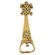 Brass Bottle Opener With Engraved Tribal Design