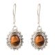 Tiger Eye 92.5 Sterling Silver Earrings Danglers For Every Day Wear
