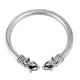 92.5 Sterling Silver Twisted Design Elephant Face Sterling Silver Bangleor Kada