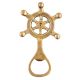 Brass Ship Wheel Bottle Opener