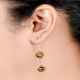 Sterling Silver Earrings Tiger Eye Drop Earrings