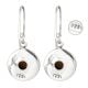 92.5 sterling silver earringsÂ Small Tiger Eye Dangle Earrings