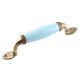 Turquoise Small Ceramic Antique Door Handles