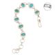92.5 Sterling Silver Bracelet Turquoise Hand Crafted Bracelet
