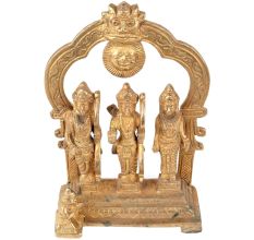 Brass Ramdurbar Statue With Ram, Sita,Laxman And Haumanji
