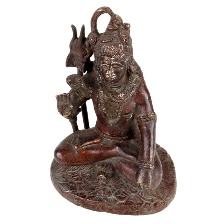 Lord Shiva Brass Statue Meditation Statue