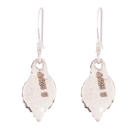 92.5 Sterling Silver Earrings Coral Wire Hook Earrings