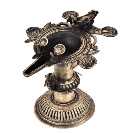 Handicrafted Brass Oil Lamp Diya Lamp Dokra Home Decoration Diya Lamp