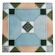 Old Ceramic Tiles Pastel Ceramic Geometric Design Tile