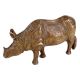 Hand Made Brass Rhino Statue Figurine