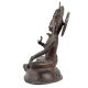 Sitting Brass Statue of Lord Shiva and Trishul