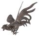 Brass Figurine Handmade Large Fighting Cock