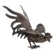 Brass Figurine Handmade Large Fighting Cock