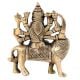 Brass Statue Of Mother Goddess Durga Seated on Lion