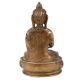 Brass Buddha Statue With Alms Bowl Meditation Pose