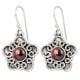 92.5 Sterling Silver Earrings Amethyst Silver Floral Dangle Earrings