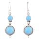 92.5 Sterling Silver Earrings Turquoise Gemstone Earrings