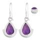 Amethyst 92.5 Sterling Silver Earrings Drop Dangle Earrings