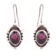 92.5 Silver Sterling Earrings Purple Amethyst Daily Wear Earrings