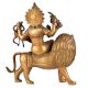 Brass Durga Ma Statue Ambe Ma Shera Wali Idol